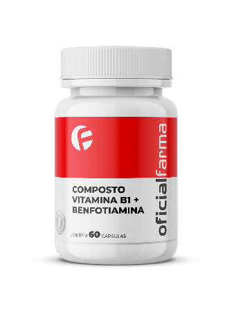 Composto Vitamina B1 + Benfotiamina 60 Cápsulas
