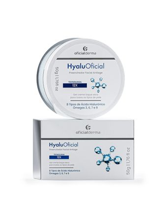 HyaluOficial - Preenchedor Facial Anti-idade 12x 50g
