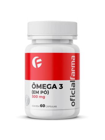 Ômega 3 500mg Em Pó 60 Cápsulas