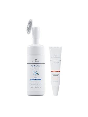 Espuma Limpeza Hidratante HyaluOficial + Gel Pós Peeling Cicaderme