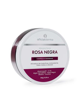 Máscara Facial De Rosa Negra Antioleosidade 150g